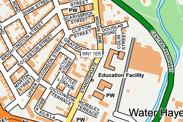 WN1 1ER map - OS OpenMap – Local (Ordnance Survey) WN1 1ER map - OS OpenMap – Local (Ordnance Survey)