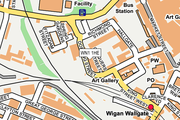 WN1 1HE map - OS OpenMap – Local (Ordnance Survey) WN1 1HE map - OS OpenMap – Local (Ordnance Survey)
