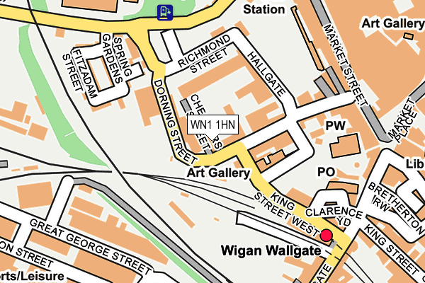 WN1 1HN map - OS OpenMap – Local (Ordnance Survey) WN1 1HN map - OS OpenMap – Local (Ordnance Survey)