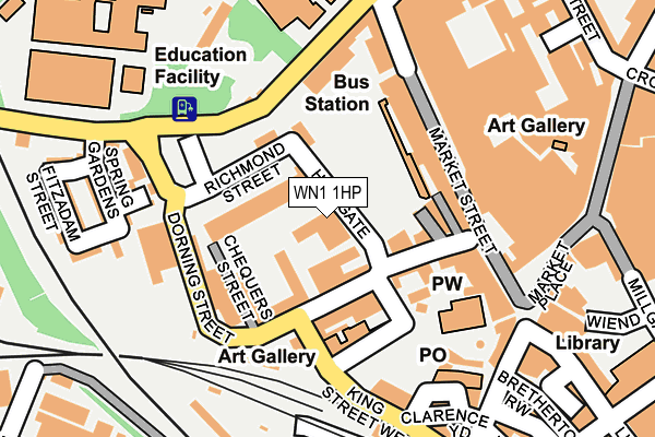WN1 1HP map - OS OpenMap – Local (Ordnance Survey)
