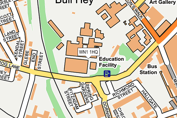 WN1 1HQ map - OS OpenMap – Local (Ordnance Survey) WN1 1HQ map - OS OpenMap – Local (Ordnance Survey)