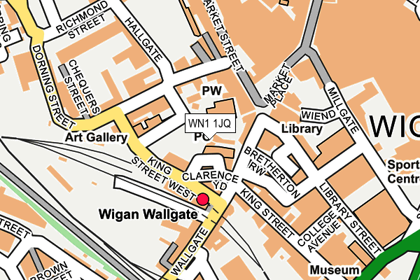 WN1 1JQ map - OS OpenMap – Local (Ordnance Survey) WN1 1JQ map - OS OpenMap – Local (Ordnance Survey)