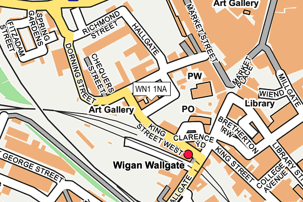 WN1 1NA map - OS OpenMap – Local (Ordnance Survey) WN1 1NA map - OS OpenMap – Local (Ordnance Survey)