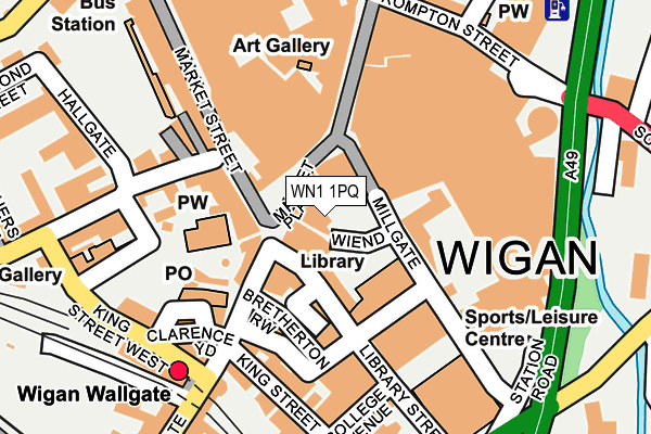 WN1 1PQ map - OS OpenMap – Local (Ordnance Survey) WN1 1PQ map - OS OpenMap – Local (Ordnance Survey)