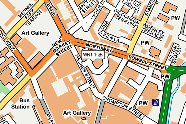 WN1 1QB map - OS OpenMap – Local (Ordnance Survey) WN1 1QB map - OS OpenMap – Local (Ordnance Survey)