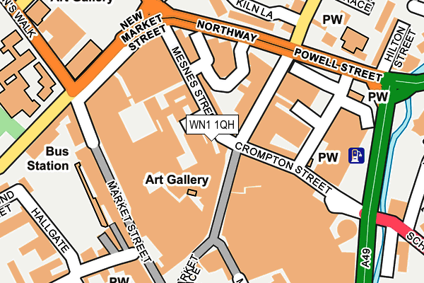 WN1 1QH map - OS OpenMap – Local (Ordnance Survey) WN1 1QH map - OS OpenMap – Local (Ordnance Survey)
