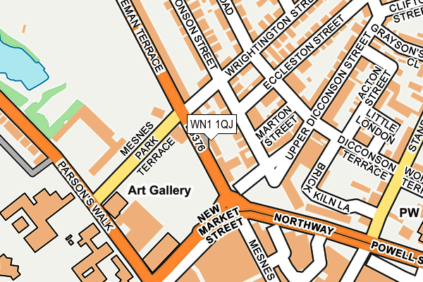 WN1 1QJ map - OS OpenMap – Local (Ordnance Survey) WN1 1QJ map - OS OpenMap – Local (Ordnance Survey)