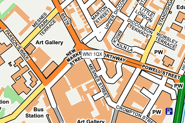 WN1 1QX map - OS OpenMap – Local (Ordnance Survey) WN1 1QX map - OS OpenMap – Local (Ordnance Survey)