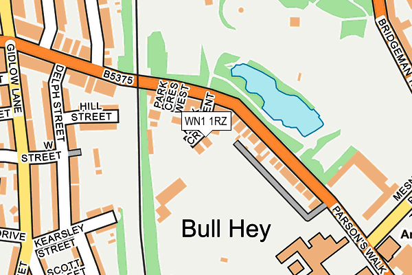 WN1 1RZ map - OS OpenMap – Local (Ordnance Survey) WN1 1RZ map - OS OpenMap – Local (Ordnance Survey)