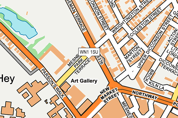 WN1 1SU map - OS OpenMap – Local (Ordnance Survey)
