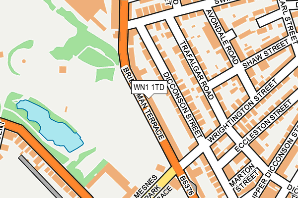 WN1 1TD map - OS OpenMap – Local (Ordnance Survey) WN1 1TD map - OS OpenMap – Local (Ordnance Survey)