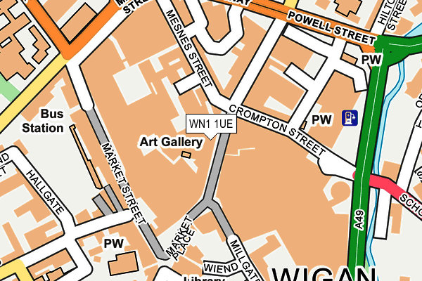 WN1 1UE map - OS OpenMap – Local (Ordnance Survey) WN1 1UE map - OS OpenMap – Local (Ordnance Survey)