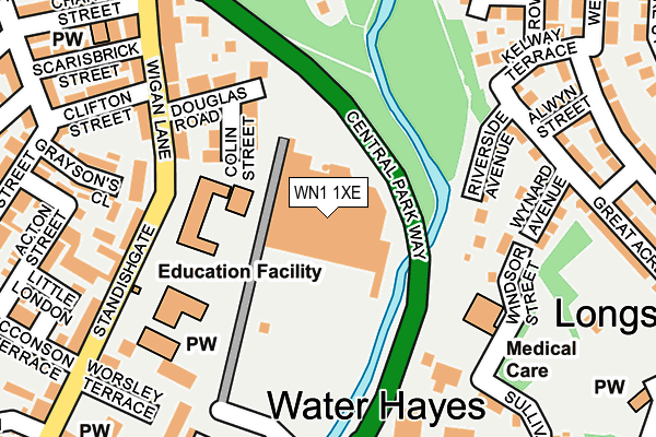 WN1 1XE map - OS OpenMap – Local (Ordnance Survey) WN1 1XE map - OS OpenMap – Local (Ordnance Survey)