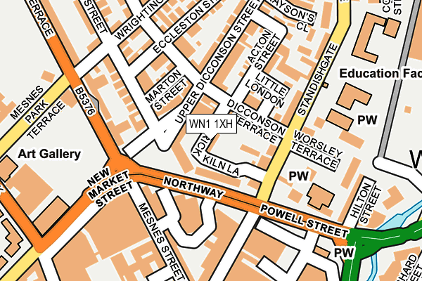 WN1 1XH map - OS OpenMap – Local (Ordnance Survey) WN1 1XH map - OS OpenMap – Local (Ordnance Survey)