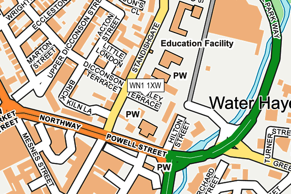 WN1 1XW map - OS OpenMap – Local (Ordnance Survey) WN1 1XW map - OS OpenMap – Local (Ordnance Survey)
