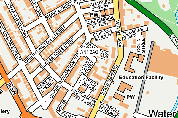 WN1 2AQ map - OS OpenMap – Local (Ordnance Survey) WN1 2AQ map - OS OpenMap – Local (Ordnance Survey)