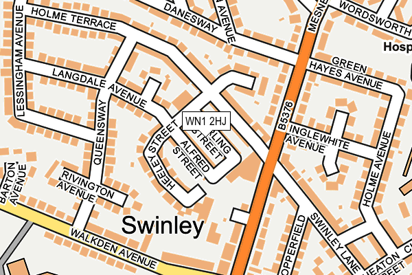 WN1 2HJ map - OS OpenMap – Local (Ordnance Survey) WN1 2HJ map - OS OpenMap – Local (Ordnance Survey)