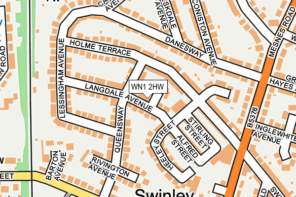WN1 2HW map - OS OpenMap – Local (Ordnance Survey) WN1 2HW map - OS OpenMap – Local (Ordnance Survey)