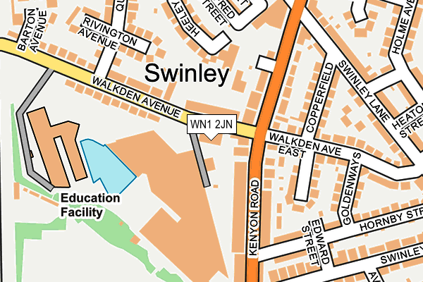 WN1 2JN map - OS OpenMap – Local (Ordnance Survey) WN1 2JN map - OS OpenMap – Local (Ordnance Survey)