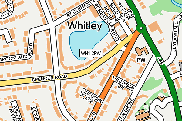 WN1 2PW map - OS OpenMap – Local (Ordnance Survey) WN1 2PW map - OS OpenMap – Local (Ordnance Survey)
