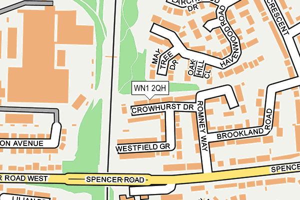 WN1 2QH map - OS OpenMap – Local (Ordnance Survey) WN1 2QH map - OS OpenMap – Local (Ordnance Survey)