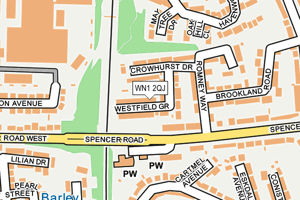 WN1 2QJ map - OS OpenMap – Local (Ordnance Survey) WN1 2QJ map - OS OpenMap – Local (Ordnance Survey)