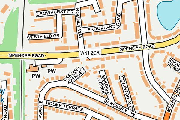 WN1 2QR map - OS OpenMap – Local (Ordnance Survey) WN1 2QR map - OS OpenMap – Local (Ordnance Survey)