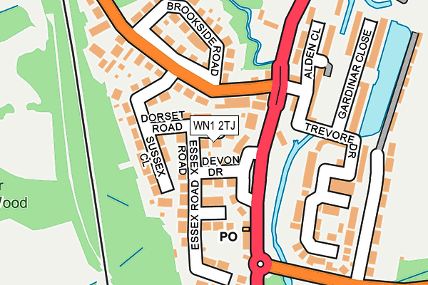 WN1 2TJ map - OS OpenMap – Local (Ordnance Survey) WN1 2TJ map - OS OpenMap – Local (Ordnance Survey)