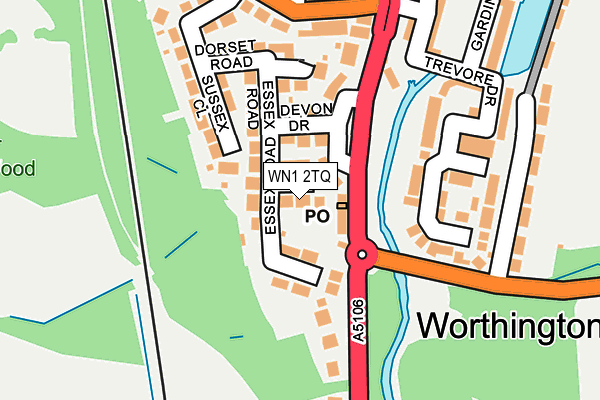 WN1 2TQ map - OS OpenMap – Local (Ordnance Survey)