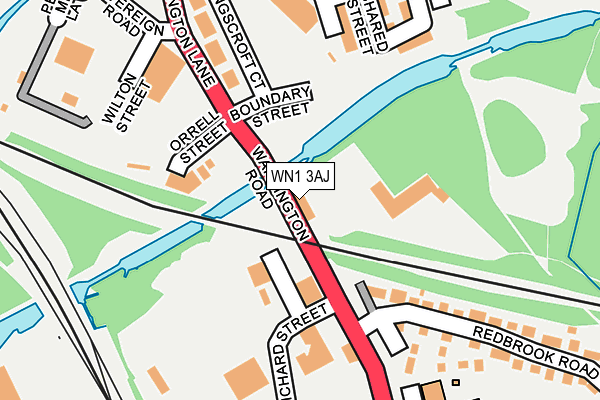 WN1 3AJ map - OS OpenMap – Local (Ordnance Survey) WN1 3AJ map - OS OpenMap – Local (Ordnance Survey)