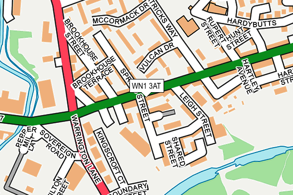 WN1 3AT map - OS OpenMap – Local (Ordnance Survey) WN1 3AT map - OS OpenMap – Local (Ordnance Survey)