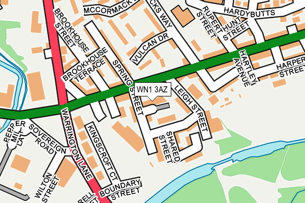 WN1 3AZ map - OS OpenMap – Local (Ordnance Survey) WN1 3AZ map - OS OpenMap – Local (Ordnance Survey)