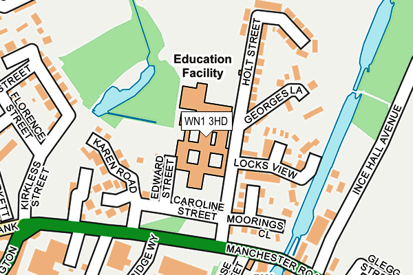 WN1 3HD map - OS OpenMap – Local (Ordnance Survey) WN1 3HD map - OS OpenMap – Local (Ordnance Survey)