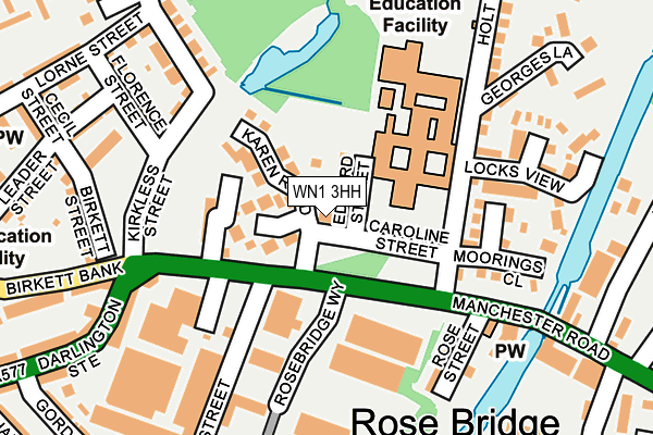 WN1 3HH map - OS OpenMap – Local (Ordnance Survey) WN1 3HH map - OS OpenMap – Local (Ordnance Survey)