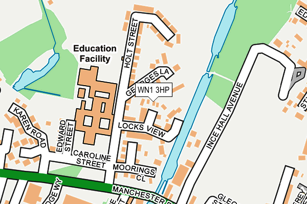 WN1 3HP map - OS OpenMap – Local (Ordnance Survey) WN1 3HP map - OS OpenMap – Local (Ordnance Survey)