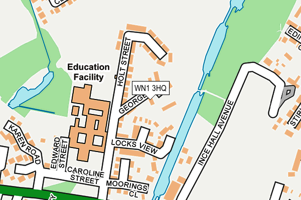 WN1 3HQ map - OS OpenMap – Local (Ordnance Survey) WN1 3HQ map - OS OpenMap – Local (Ordnance Survey)