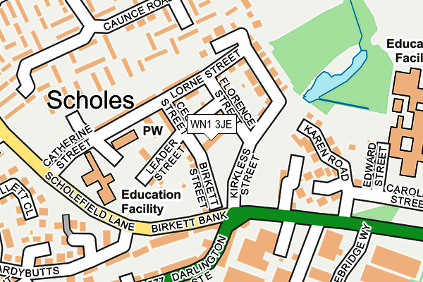 WN1 3JE map - OS OpenMap – Local (Ordnance Survey) WN1 3JE map - OS OpenMap – Local (Ordnance Survey)
