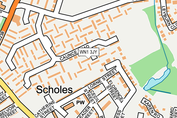 WN1 3JY map - OS OpenMap – Local (Ordnance Survey) WN1 3JY map - OS OpenMap – Local (Ordnance Survey)