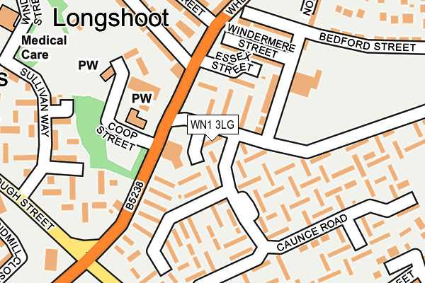 WN1 3LG map - OS OpenMap – Local (Ordnance Survey) WN1 3LG map - OS OpenMap – Local (Ordnance Survey)