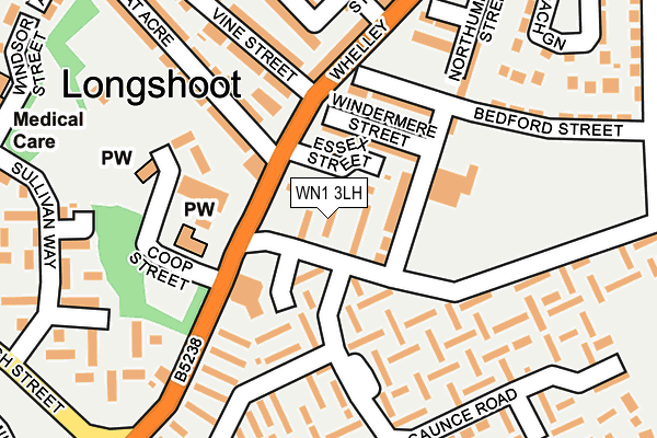 WN1 3LH map - OS OpenMap – Local (Ordnance Survey) WN1 3LH map - OS OpenMap – Local (Ordnance Survey)
