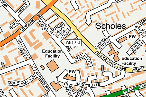 WN1 3LJ map - OS OpenMap – Local (Ordnance Survey) WN1 3LJ map - OS OpenMap – Local (Ordnance Survey)