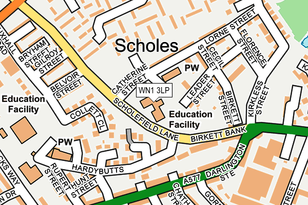 WN1 3LP map - OS OpenMap – Local (Ordnance Survey) WN1 3LP map - OS OpenMap – Local (Ordnance Survey)