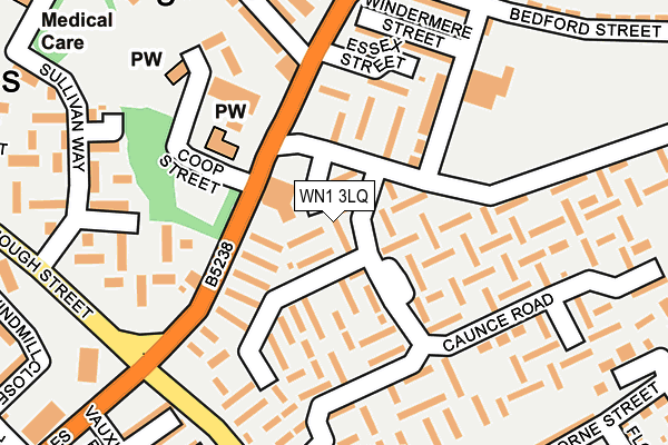 WN1 3LQ map - OS OpenMap – Local (Ordnance Survey) WN1 3LQ map - OS OpenMap – Local (Ordnance Survey)