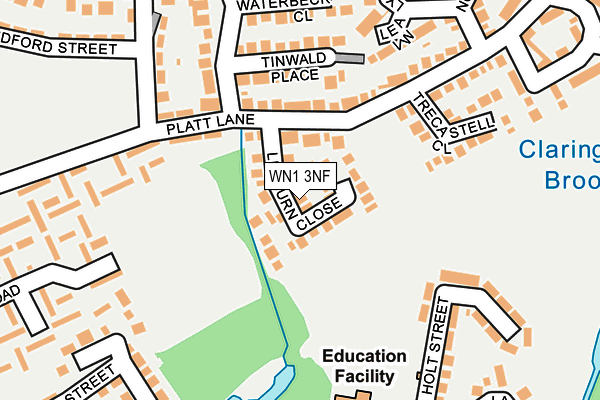 WN1 3NF map - OS OpenMap – Local (Ordnance Survey)