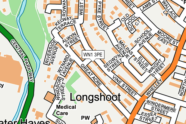 WN1 3PE map - OS OpenMap – Local (Ordnance Survey) WN1 3PE map - OS OpenMap – Local (Ordnance Survey)