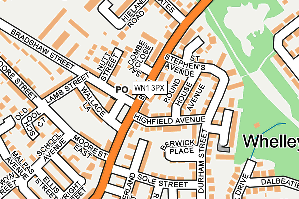 WN1 3PX map - OS OpenMap – Local (Ordnance Survey) WN1 3PX map - OS OpenMap – Local (Ordnance Survey)
