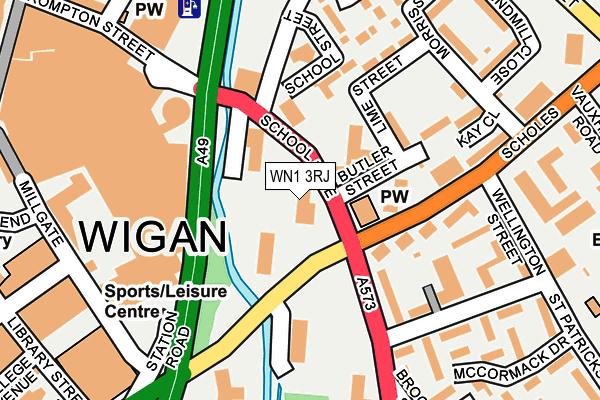 WN1 3RJ map - OS OpenMap – Local (Ordnance Survey) WN1 3RJ map - OS OpenMap – Local (Ordnance Survey)