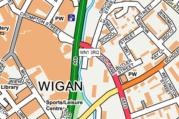 WN1 3RQ map - OS OpenMap – Local (Ordnance Survey) WN1 3RQ map - OS OpenMap – Local (Ordnance Survey)