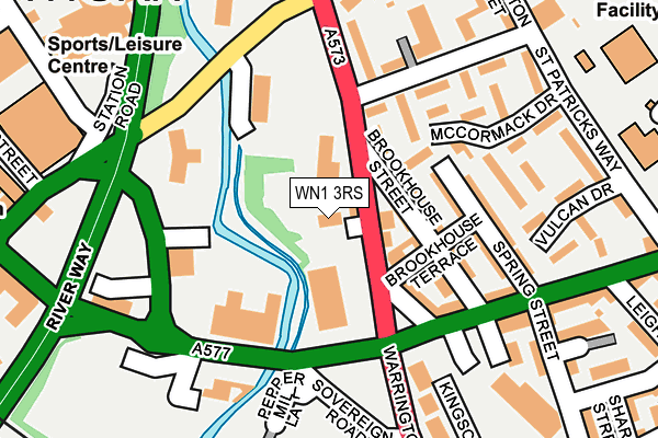 WN1 3RS map - OS OpenMap – Local (Ordnance Survey)