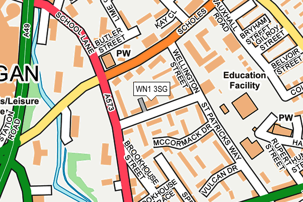 WN1 3SG map - OS OpenMap – Local (Ordnance Survey) WN1 3SG map - OS OpenMap – Local (Ordnance Survey)